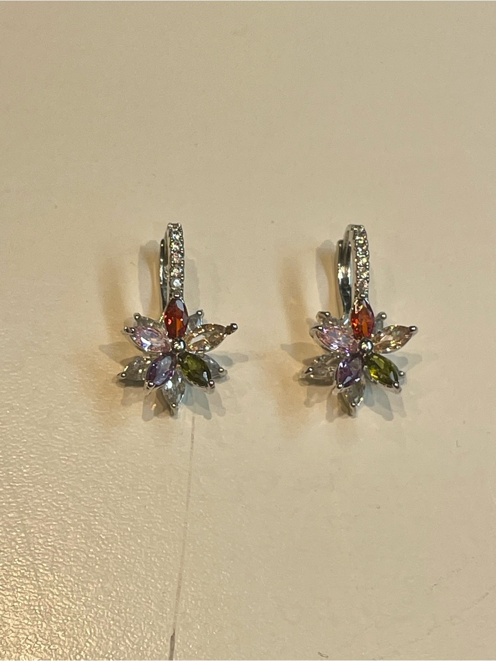 Multicolor Flower Drop Earrings - Women Jewelry